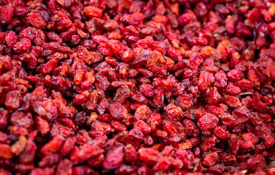 Full frame shot of red berries