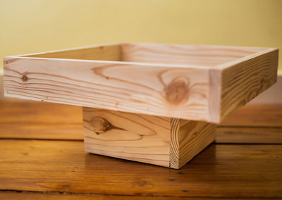 Close-up of open book on table