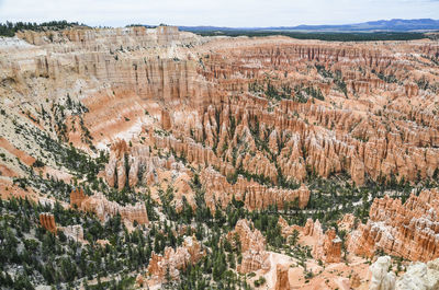 View of rock formations