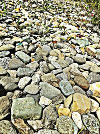 Full frame shot of stones