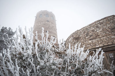 Low angle view of historical building against sky