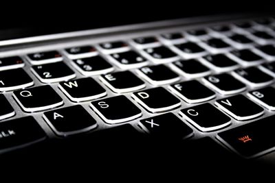 Close-up of computer keyboard