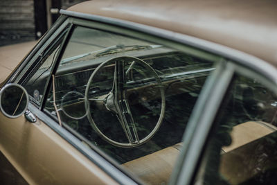 Close-up of vintage car