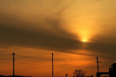 Scenic view of sky at sunset