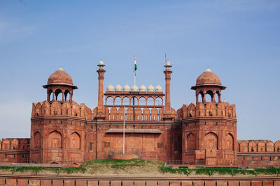 Low angle view of historical building against sky