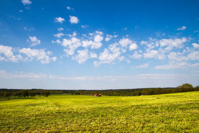 North german agricultural areas in beautiful weather