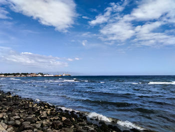 Scenic view of sea against sky