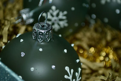 Close-up of christmas decorations