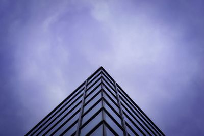 Low angle view of modern building against sky