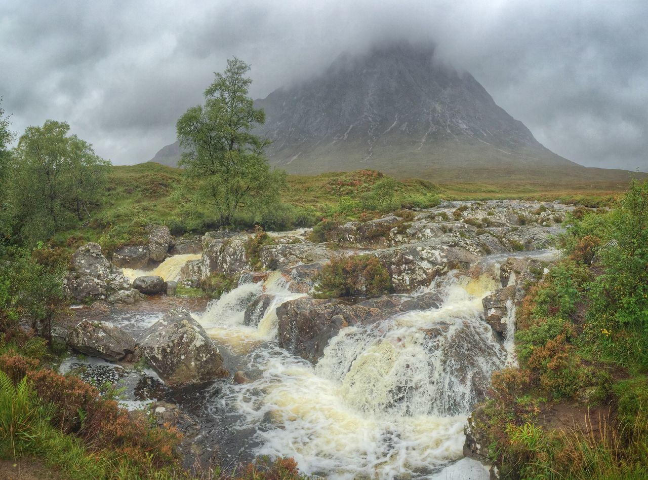 SCENIC VIEW OF RIVER FLOWING THROUGH ROCKS