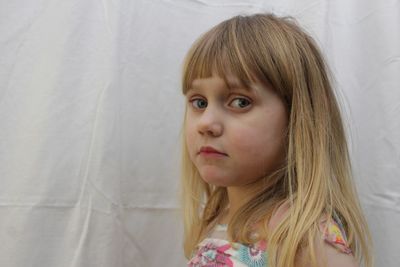 Close-up portrait of girl
