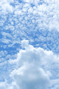 Low angle view of clouds in sky