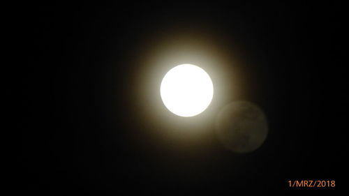 Scenic view of moon against sky