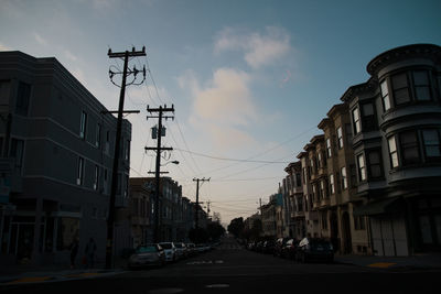 View of city street