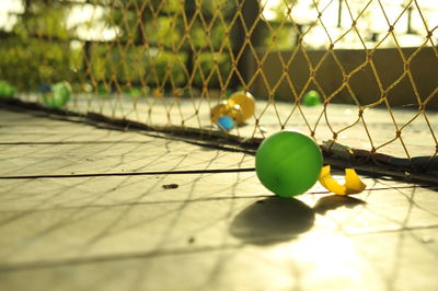Close-up of tennis ball