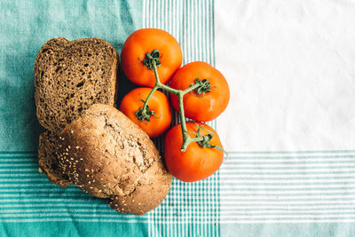 Close-up of tomatoes on table