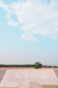 Scenic view of land against sky