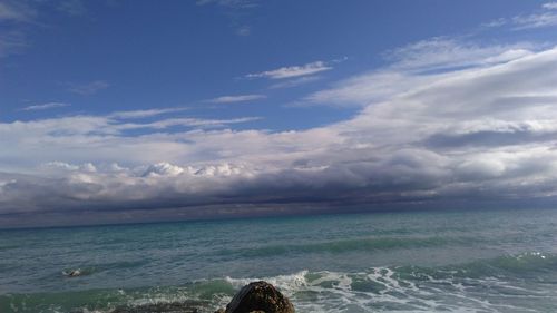 Scenic view of sea against sky