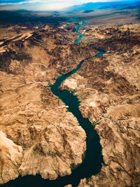 High angle view of mountain