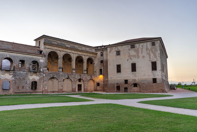 View of historic building against clear sky - mantova castello di san giorgio - palazzo ducale