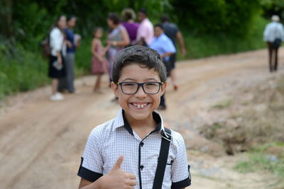 Portrait of smiling boy
