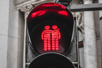 Close-up of road sign