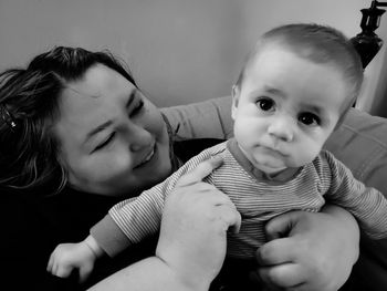 Portrait of cute baby boy