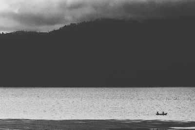 View of boats in sea