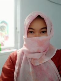 Close-up portrait of girl