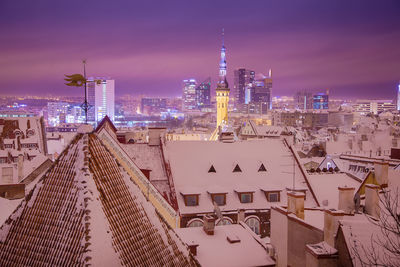 Legendary view of tallinn's old town from toompea. estonia