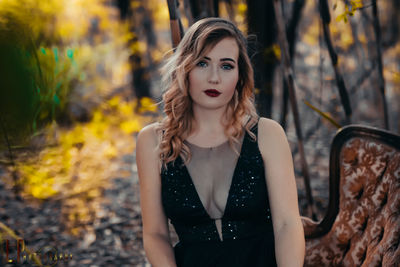 Portrait of a beautiful young woman