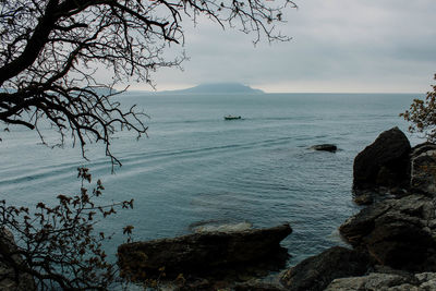 Scenic view of sea against sky