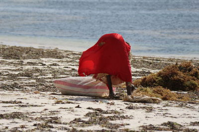 Woman on beach