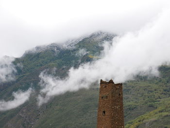 Scenic view of historic building against sky