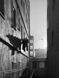 Low angle view of buildings in city