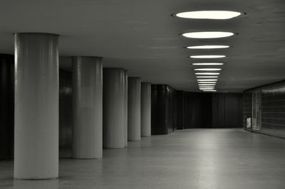 Empty corridor of building