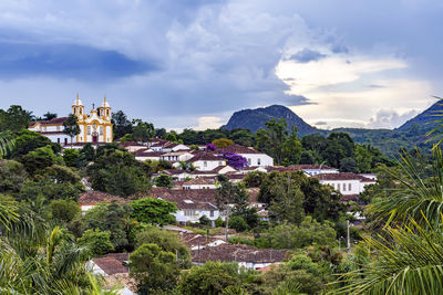 Panoramic view of historic tiradentes city