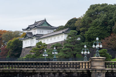 The imperial palace in tokyo, japan. the imperial palace is where the japanese emperor lives nowaday