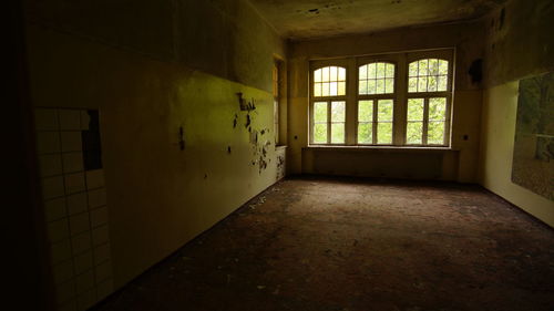 Interior of abandoned house