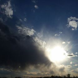 Low angle view of cloudy sky