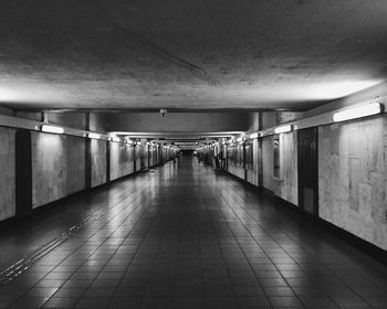 Empty subway tunnel