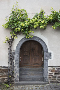 Entrance of building