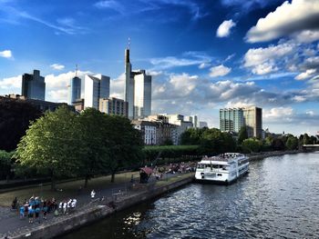 River with city in background