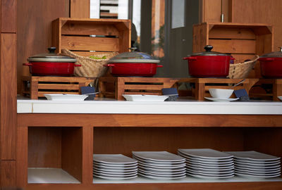 Cooking chairs and table at home