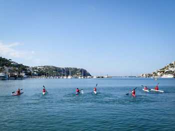 Tourists in sea