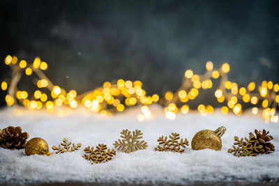 Close-up of christmas tree