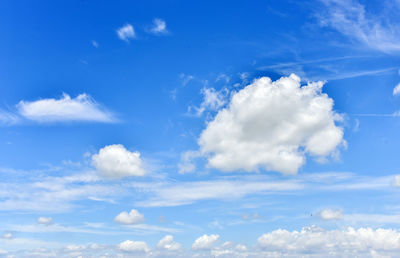 Low angle view of clouds in sky