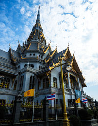 Low angle view of building against sky