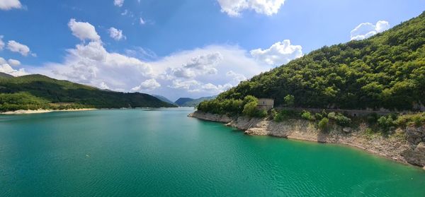 Panoramic shot of sea against sky