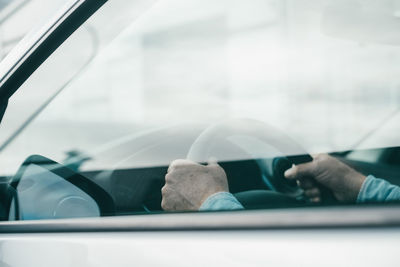 Close-up of car